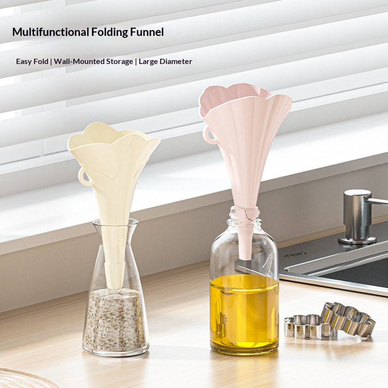 Kitchen Gadgets Small - 2/6PCS 식품 등급 접이식 주방 깔때기