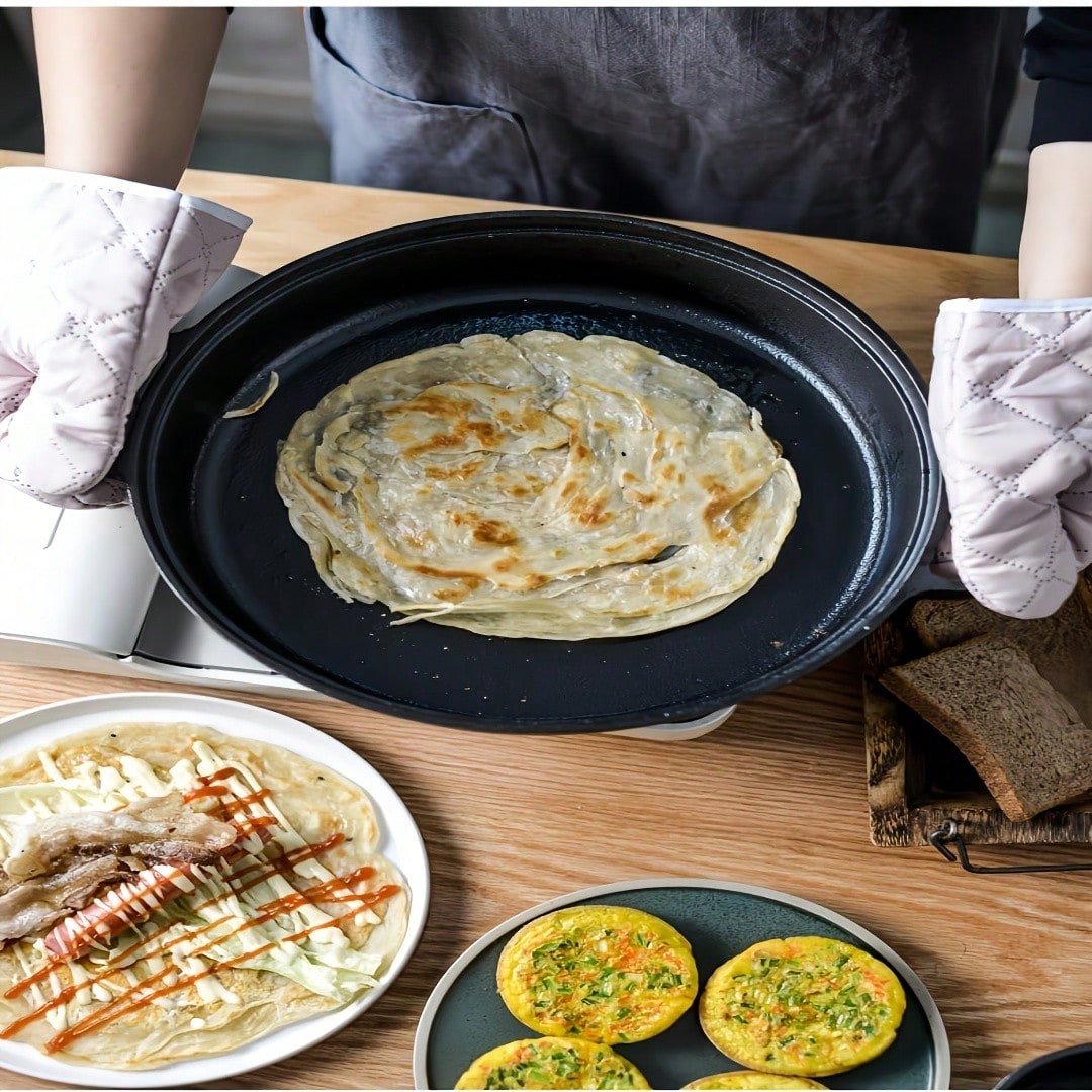 Cast Iron Skillet - 이중 손잡이가 있는 주철 프라이팬 세트,
