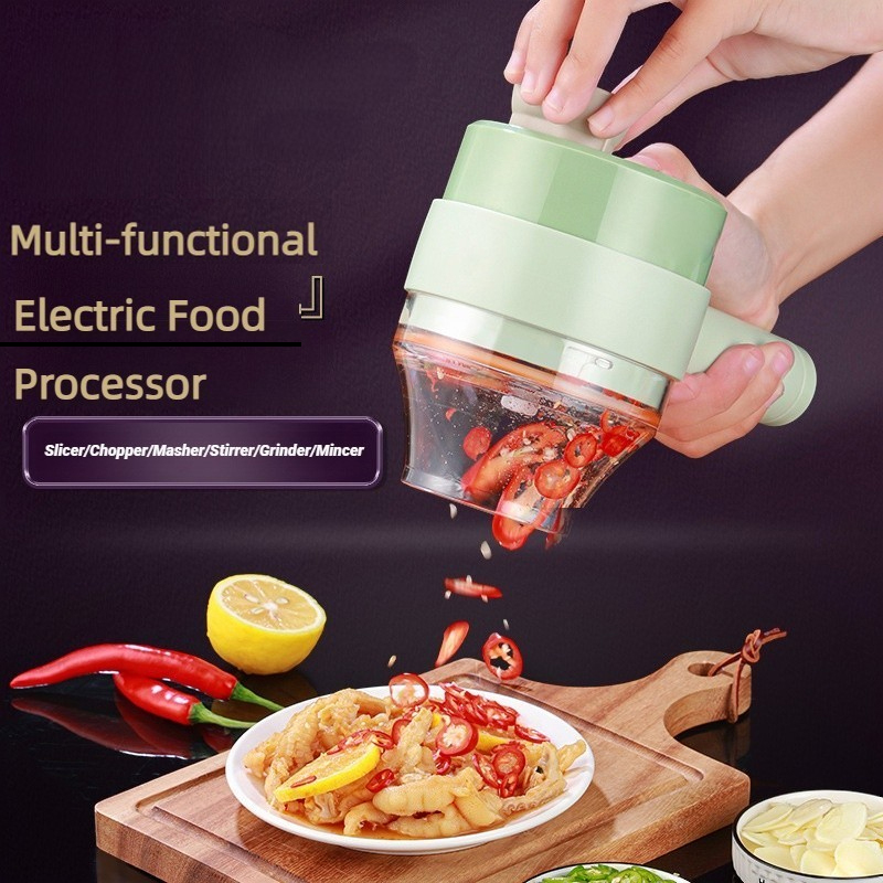 Kitchen Gadgets Gifts - 무선 전기 식품 가공기 야채 커터,