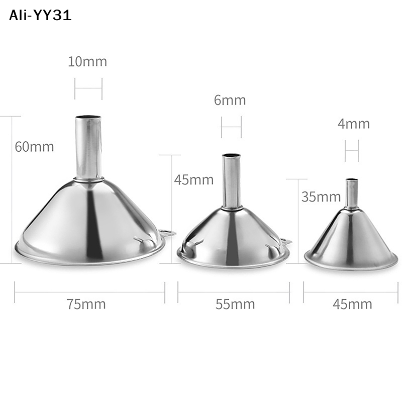 Kitchen Gadgets Set - 【YY】3개/세트 2025 신형 스테인리스 미니 깔때기