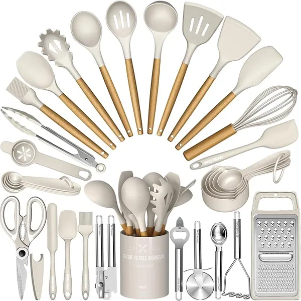 Kitchen Gadgets For Chefs - 셰프 실리콘 주방용품 세트, 34개로 구성된