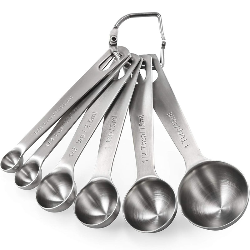 Kitchen Gadgets Set - 6Pcs 측정 숟가락 세트 스테인레스 스틸
