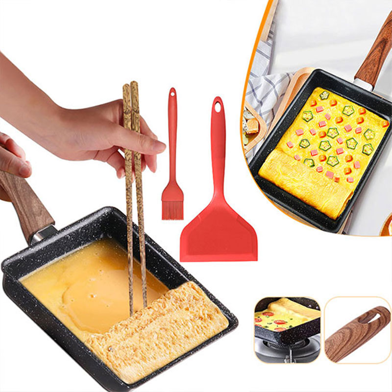 Cast Iron Skillet - 타마고야키 일본 오믈렛 팬 붙지 않는