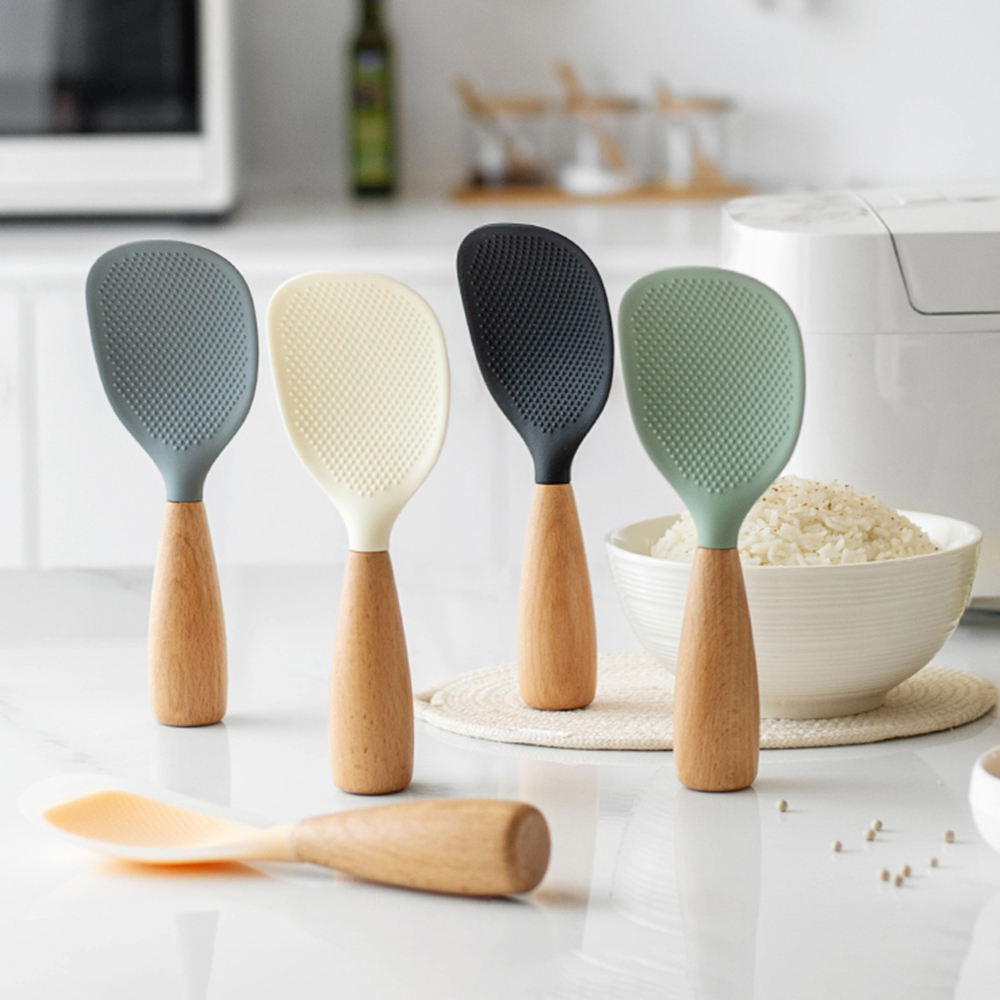 Kitchen Gadgets On Sale - 비 스틱 1Pcs 실리콘 쌀 숟가락