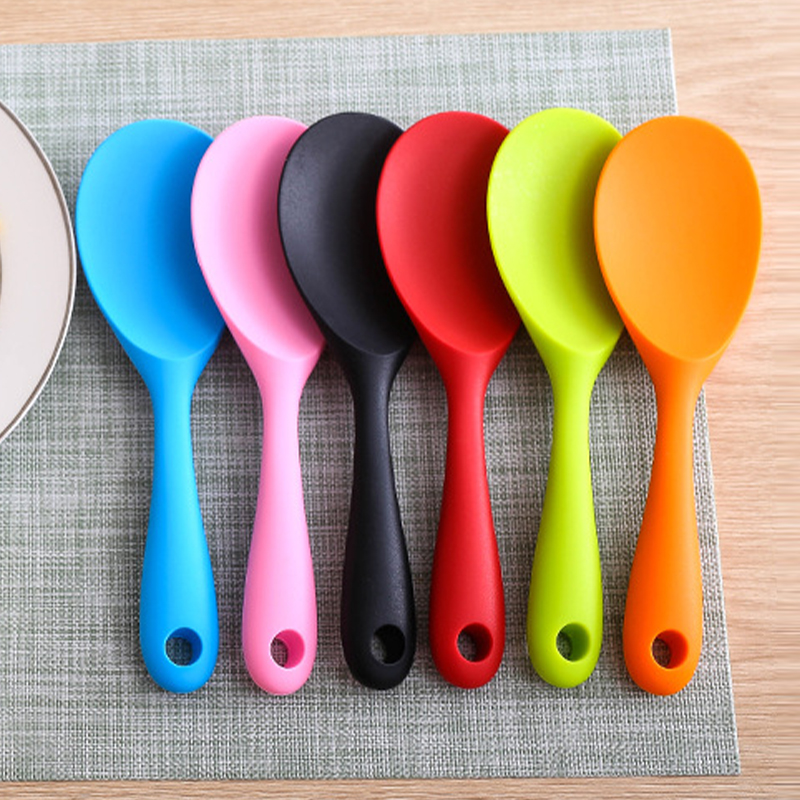 Kitchen Gadgets On Sale - 내열성 실리콘 쌀 숟가락 식품 등급