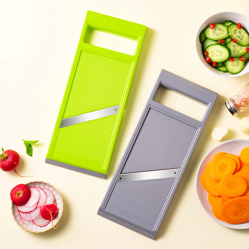 Household Kitchen Gadgets Vegetable Cutter Silk Cutter - 강철 블레이드가있는 다기능 야채 커터 만돌린