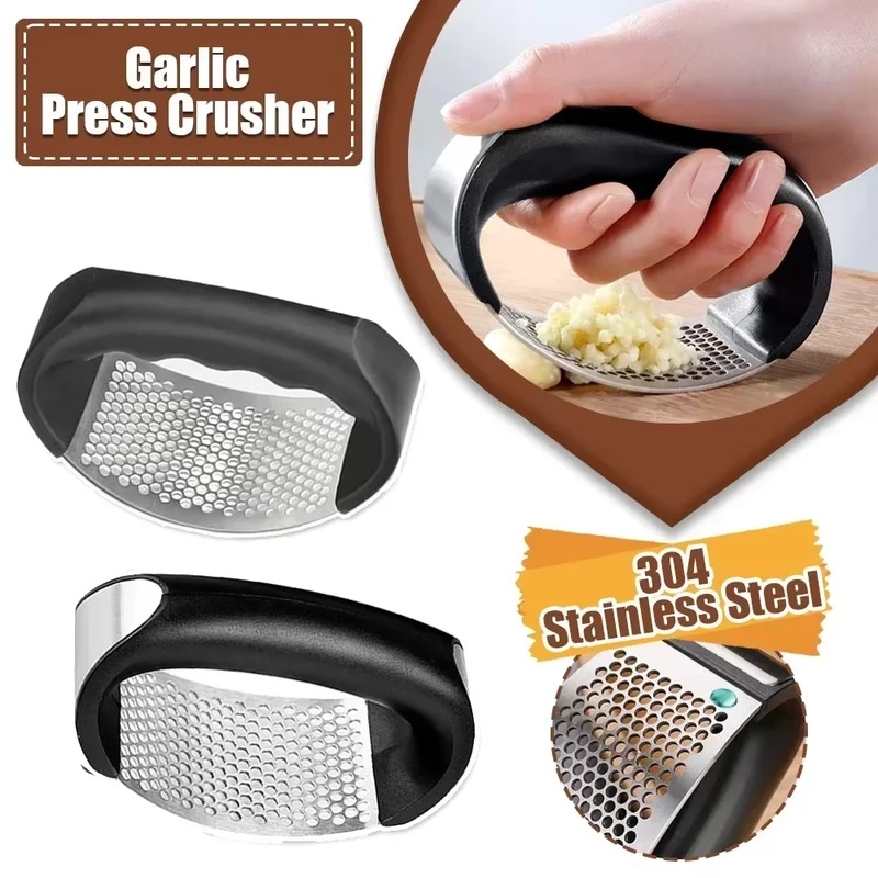 Kitchen Gadgets Oxo - 휴대용 프레스 마늘 분쇄기 스테인레스 스틸
