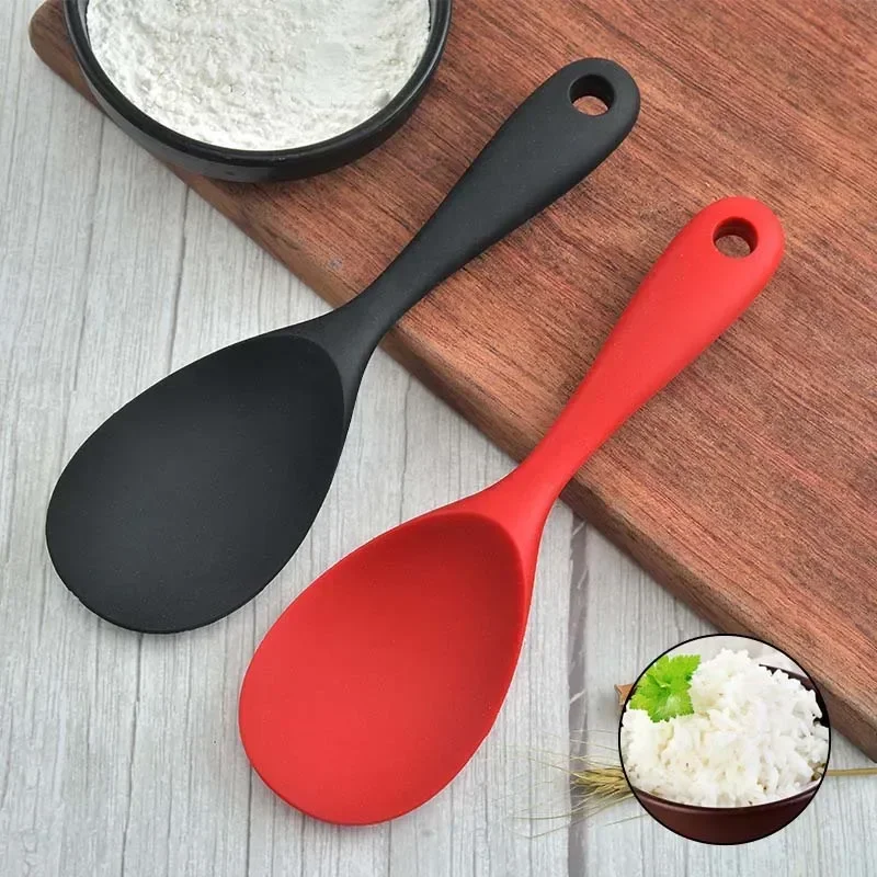 Kitchen Gadgets On Sale - 교수형 실리콘 쌀 숟가락 주방 국자