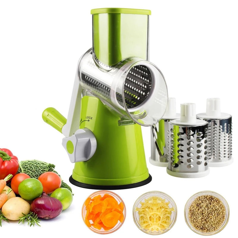 Household Kitchen Gadgets Vegetable Cutter Silk Cutter - 수동 회전식 치즈 강판, 야채 커터,