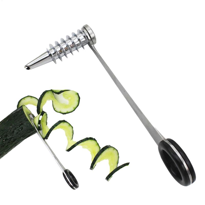 Household Kitchen Gadgets Vegetable Cutter Silk Cutter - 나선형 슬라이서 블레이드 오이 당근 감자