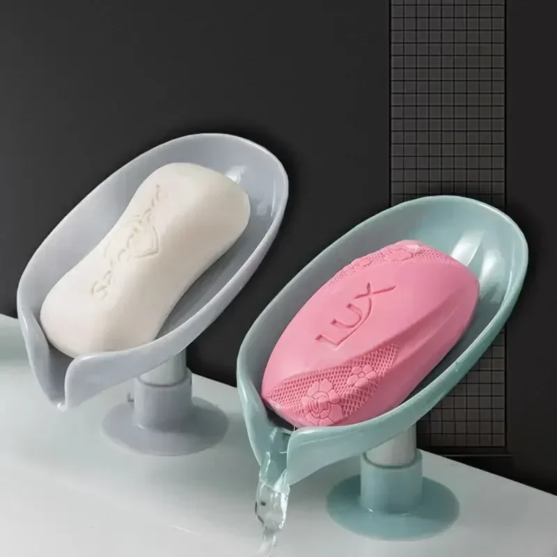 잎 모양 비누 받침대, 흡착식 비누통, 샤워 스펀지 건 - Kitchen Gadgets Gifts 리뷰 및 가격