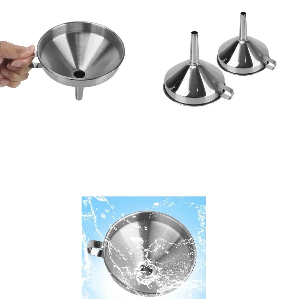 분리형 필터가있는 넓은 입 스테인레스 스틸 깔때기 향신 - Kitchen Gadgets For Arthritic Hands 리뷰 및 가격