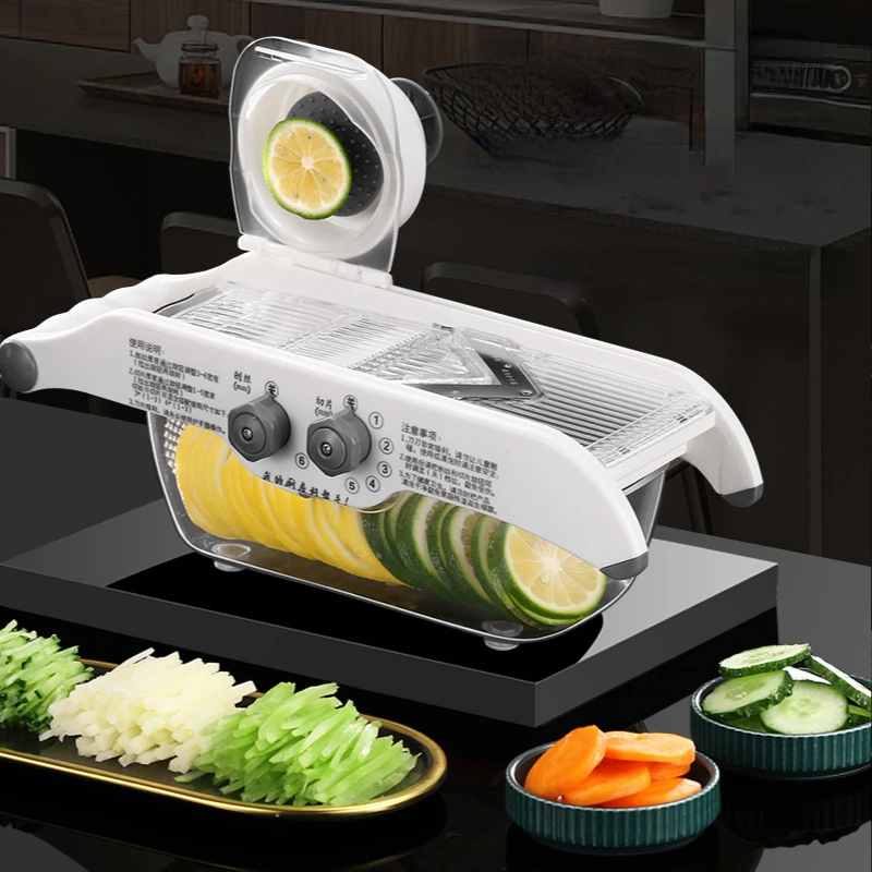 바구니, V 블레이드 과일 감자 쵸퍼 당근 커터 슬라이 - Household Kitchen Gadgets Vegetable Cutter Silk Cutter 리뷰 및 가격