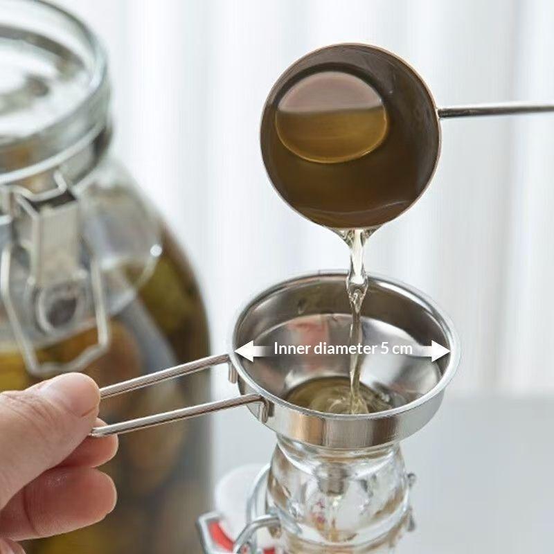 SUSU 1PCS 손잡이가 있는 스테인레스 스틸 깔때기 - Kitchen Gadgets Small 리뷰 및 가격