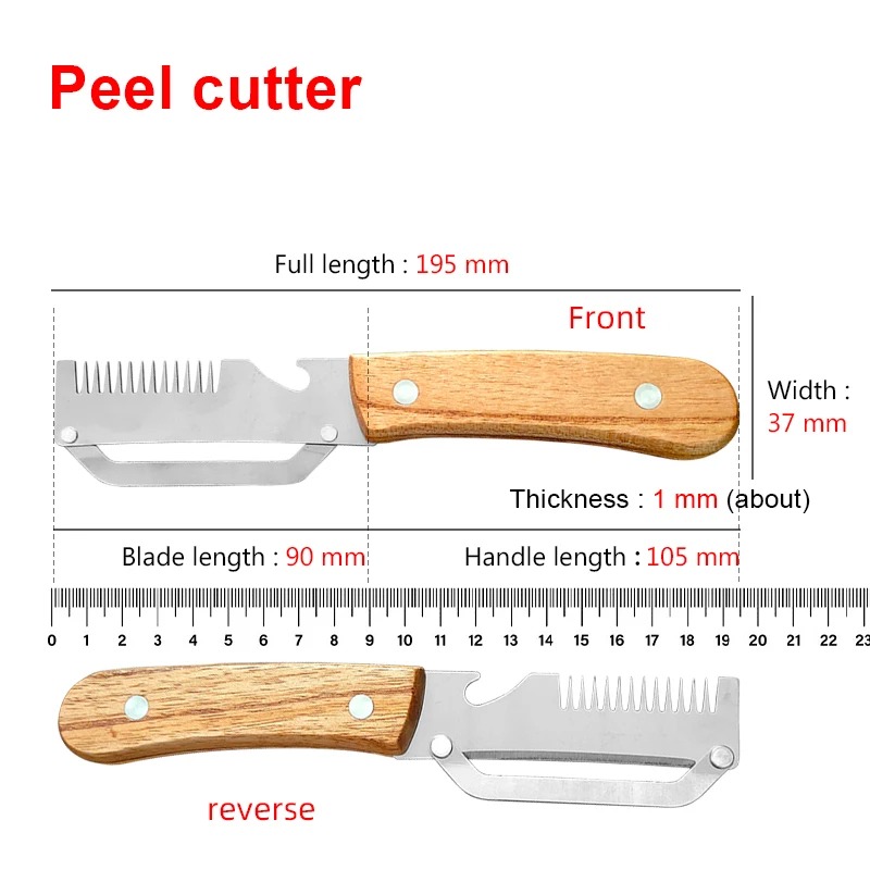 다기능 필러 스테인레스 스틸 나무 손잡이 야채 필러 감 - Household Kitchen Gadgets Vegetable Cutter Silk Cutter 리뷰 및 가격