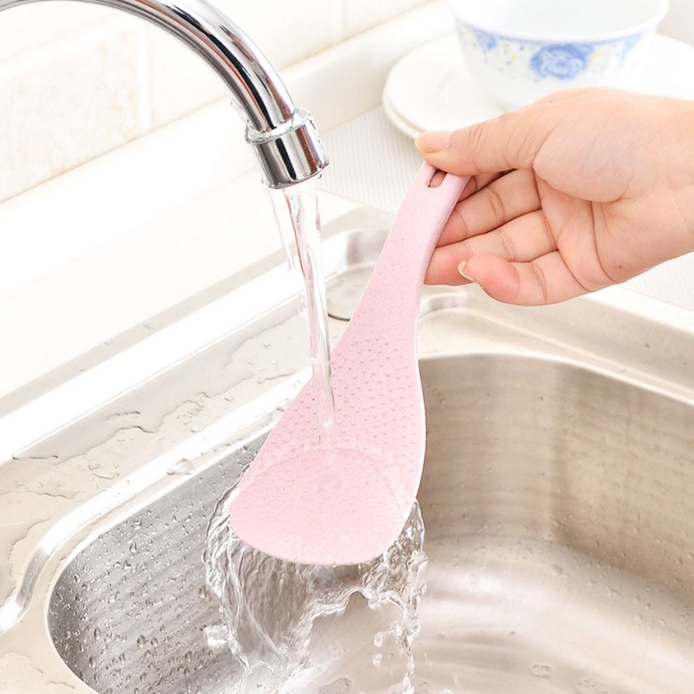 플라스틱 밀 빨대 쌀 숟가락 액세서리, 베이지 핑크 블 - Kitchen Gadgets On Sale 리뷰 및 가격