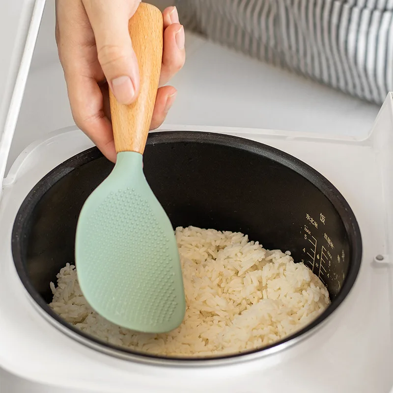 교수형 실리콘 쌀 숟가락 주방 국자 비 스틱 냄비 전기 - Kitchen Gadgets On Sale 리뷰 및 가격