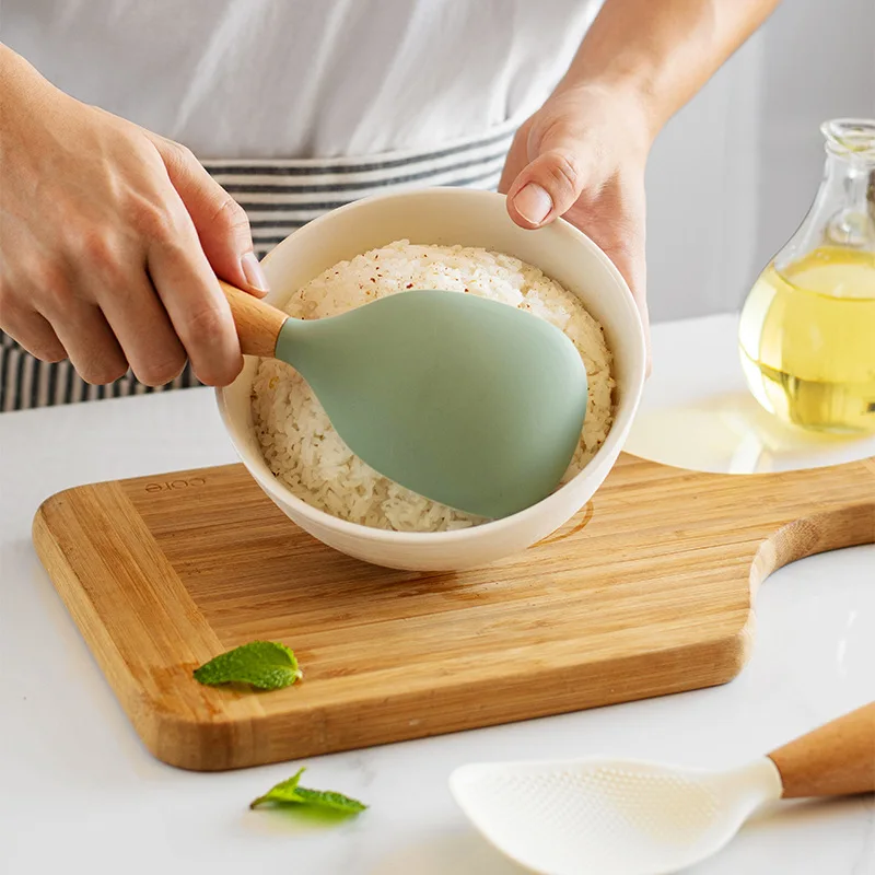 교수형 실리콘 쌀 숟가락 주방 국자 비 스틱 냄비 전기 - Kitchen Gadgets On Sale 리뷰 및 가격