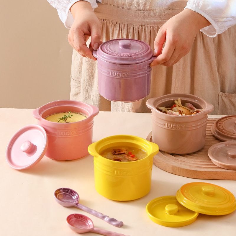 이중 뚜껑 세라믹 그릇, 새의 둥지 찐 계란 그릇 디저 - Kitchen Gadgets For Arthritic Hands 리뷰 및 가격