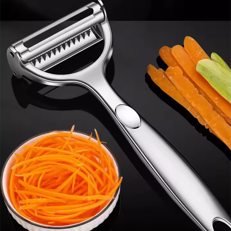 2in1 스테인리스 야채 껍질 벗기기 감자 껍질 벗기기 - Household Kitchen Gadgets Vegetable Cutter Silk Cutter 리뷰 및 가격