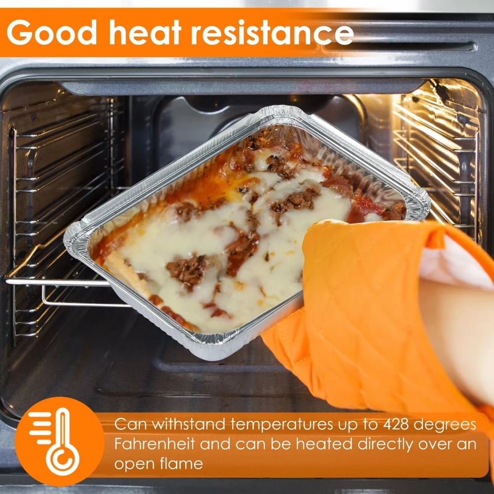10PCS 뚜껑이있는 새로운 알루미늄 호일 트레이 사각 - Kitchen Gadgets For Arthritic Hands 리뷰 및 가격