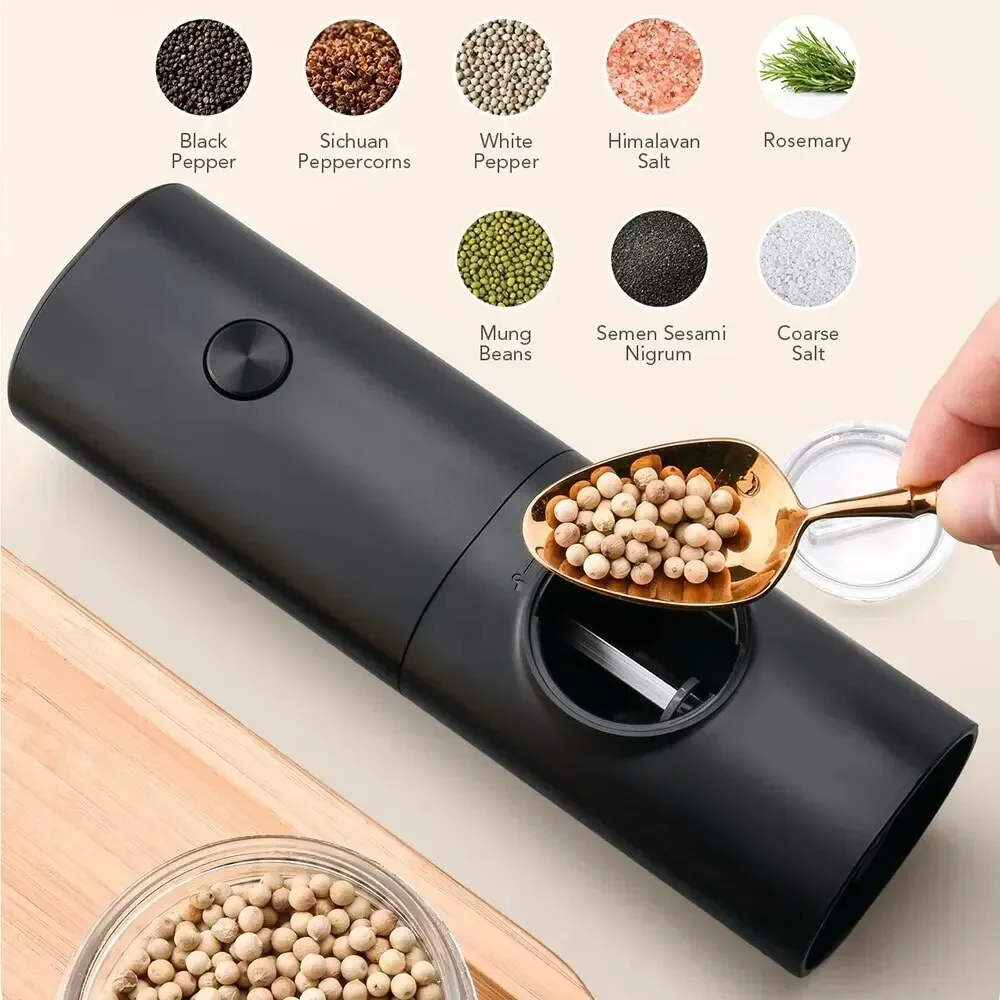 전기 소금 후추 연마기, 굵기 조절 가능, 리필 밀 배 - Kitchen Gadgets Small 리뷰 및 가격