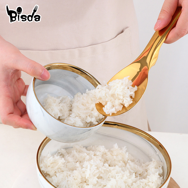 스테인레스 스틸 쌀 숟가락, 황금 서빙 스푼, 하이 퀄 - Kitchen Gadgets On Sale 리뷰 및 가격