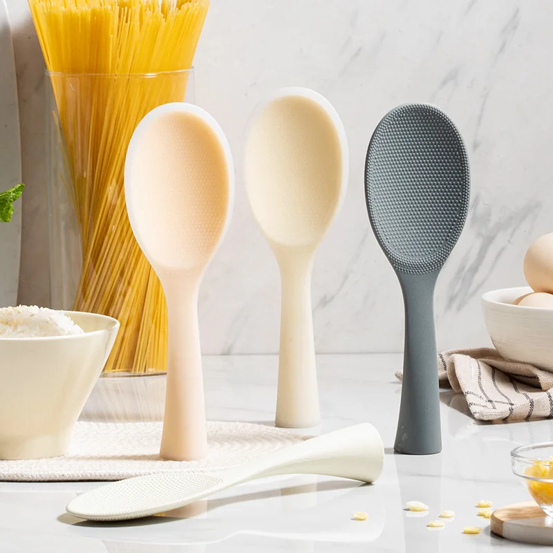 1Pcs 실리콘 스푼 비 스틱 요리 스푼 Anti-sc - Kitchen Gadgets On Sale 리뷰 및 가격