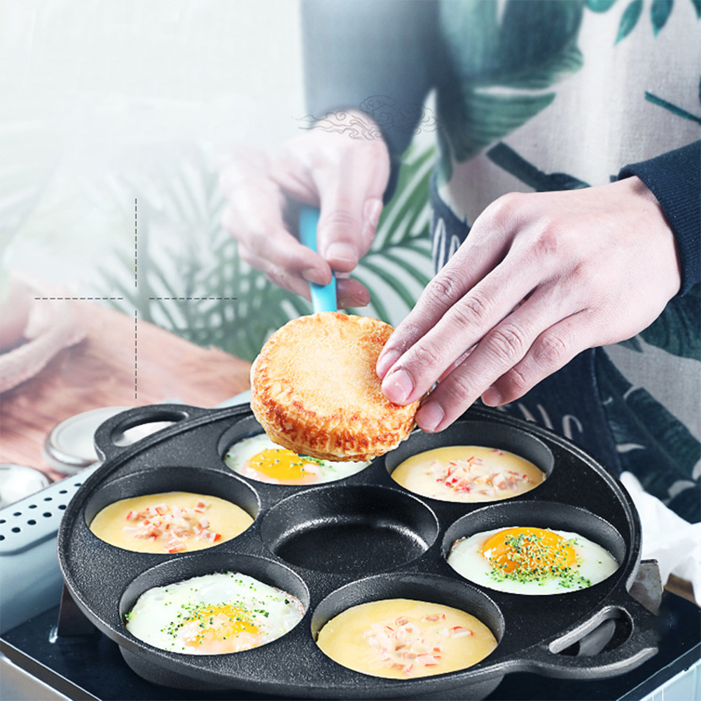 7구 프라이팬 주철 논스틱 주방용 햄팬 계란팬 버거몰드 - Cast Iron Skillet 리뷰 및 가격
