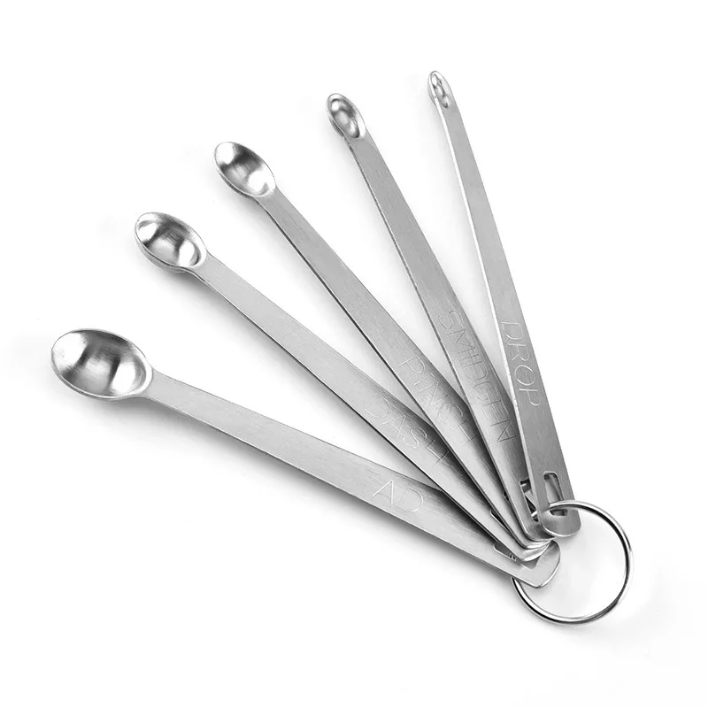 새로운 5개 세트 미니 계량 스푼 세트 스테인리스 스틸 - Kitchen Gadgets Set 리뷰 및 가격
