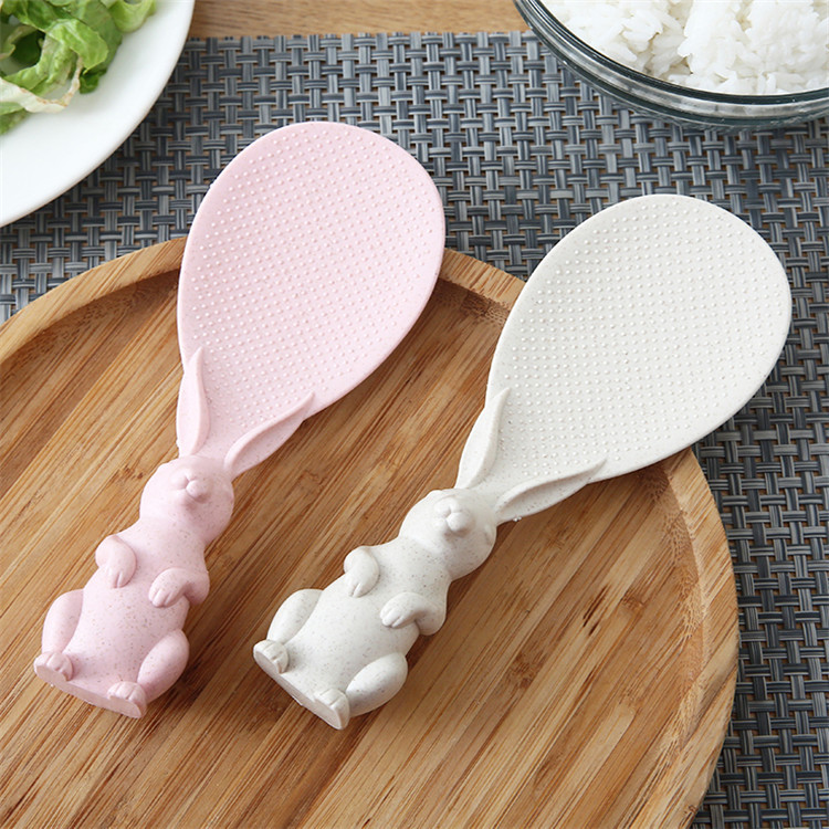 짚토끼 스푼, 자세를 잡고 있는 토끼 모양 밥주걱, 밥 - Kitchen Gadgets On Sale 리뷰 및 가격
