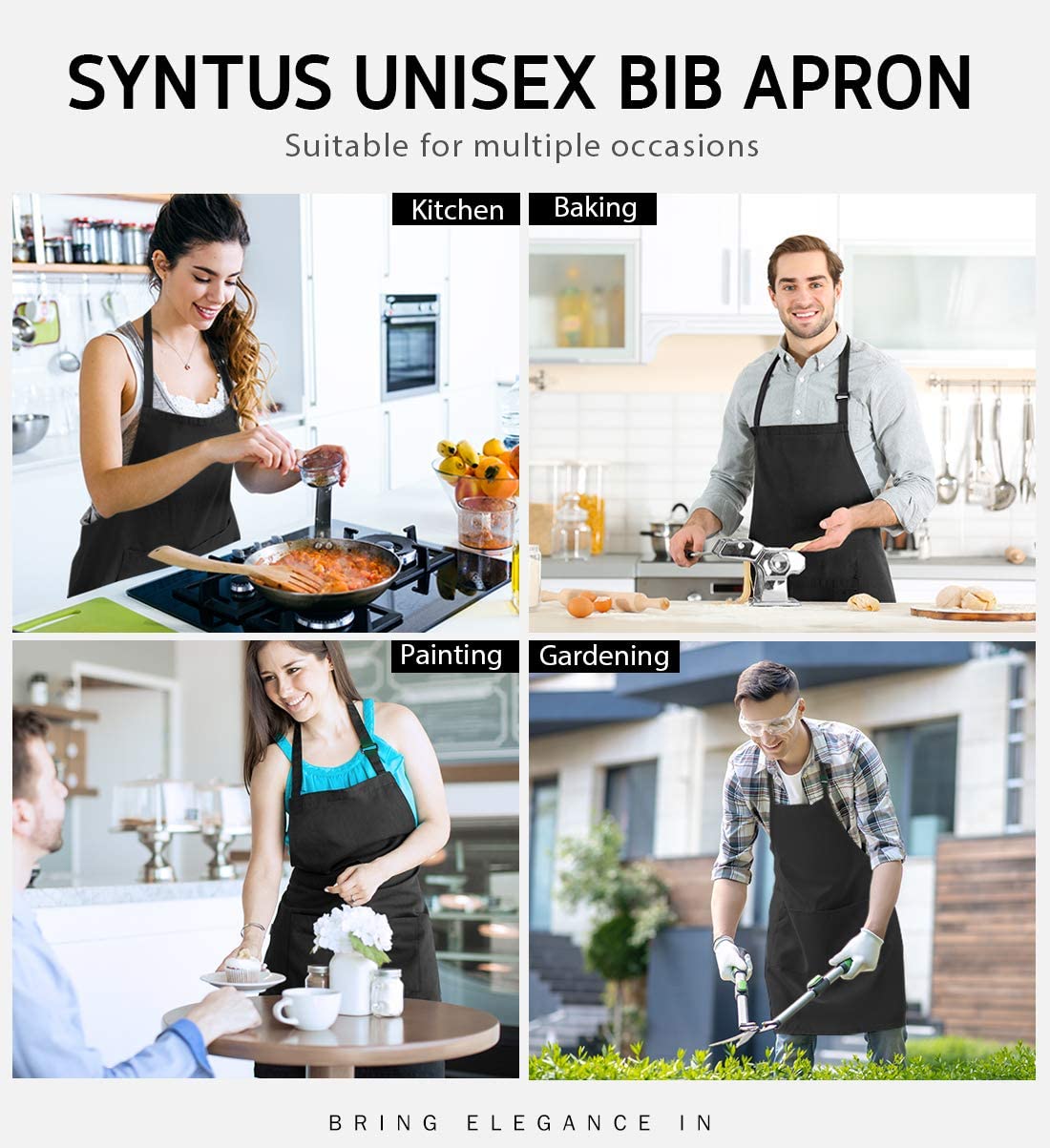 18 색상 여성용 맞춤형 로고 앞치마 남성용 요리사 작 - Kitchen Gadgets For Women 리뷰 및 가격