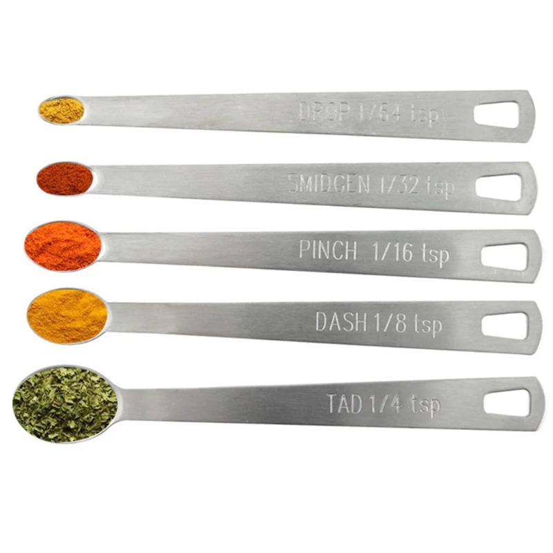 5개 세트 소형 계량 스푼 스테인리스 스틸 커피 차 양 - Kitchen Gadgets Set 리뷰 및 가격