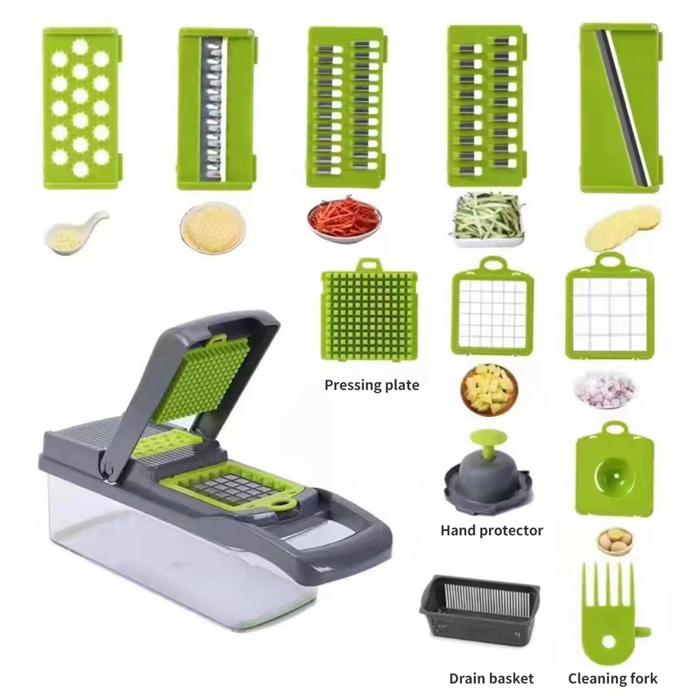 12/16피스 야채 커터 다기능 슬라이서 과일 감자 껍 - Household Kitchen Gadgets Vegetable Cutter Silk Cutter 리뷰 및 가격