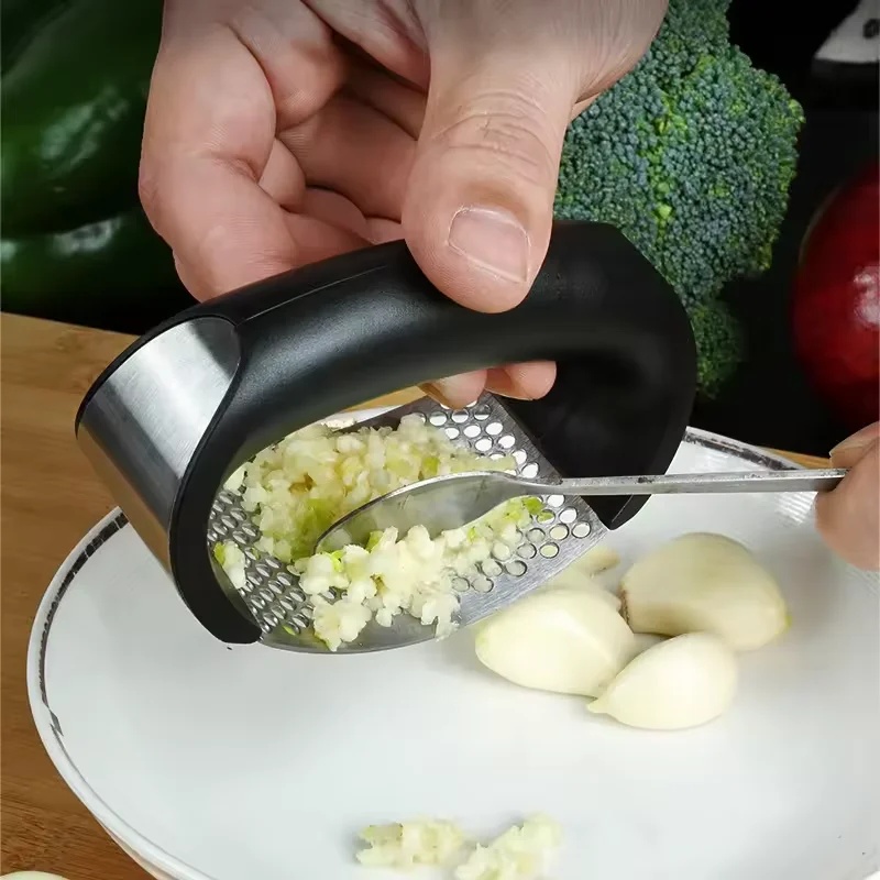 휴대용 프레스 마늘 분쇄기 스테인레스 스틸 마늘 다지기 - Kitchen Gadgets Oxo 리뷰 및 가격