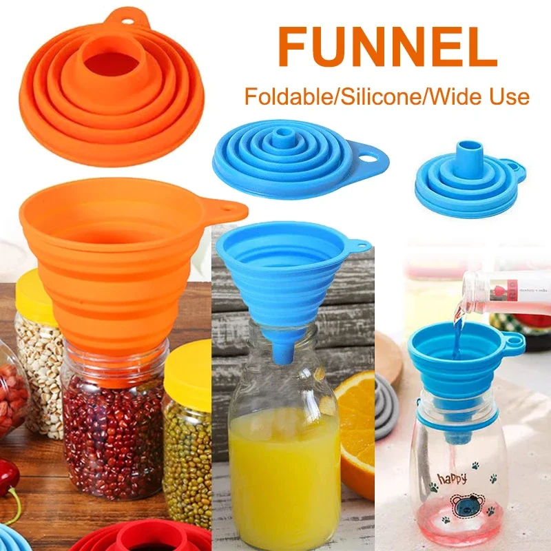 1/4개 실리콘 접이식 깔때기, 접을 수 있는 주방용  - Kitchen Gadgets Small 리뷰 및 가격