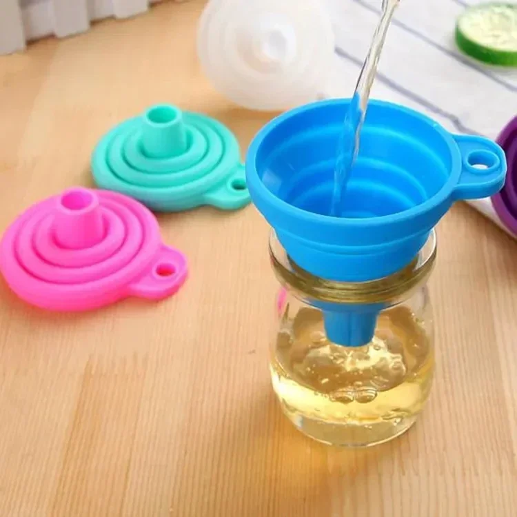 1/4개 실리콘 접이식 깔때기, 접을 수 있는 주방용  - Kitchen Gadgets Small 리뷰 및 가격