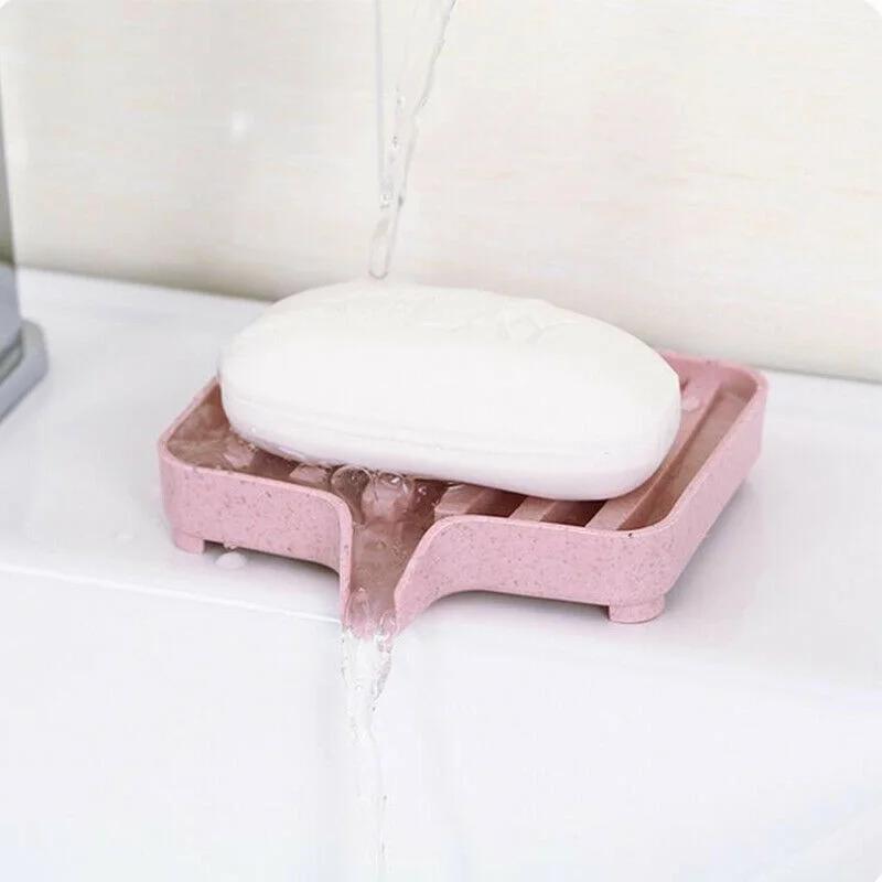 실용적인 실리콘 비누 받침대 욕실 자동 배수 비누 홀더 - Kitchen Gadgets Gifts 리뷰 및 가격
