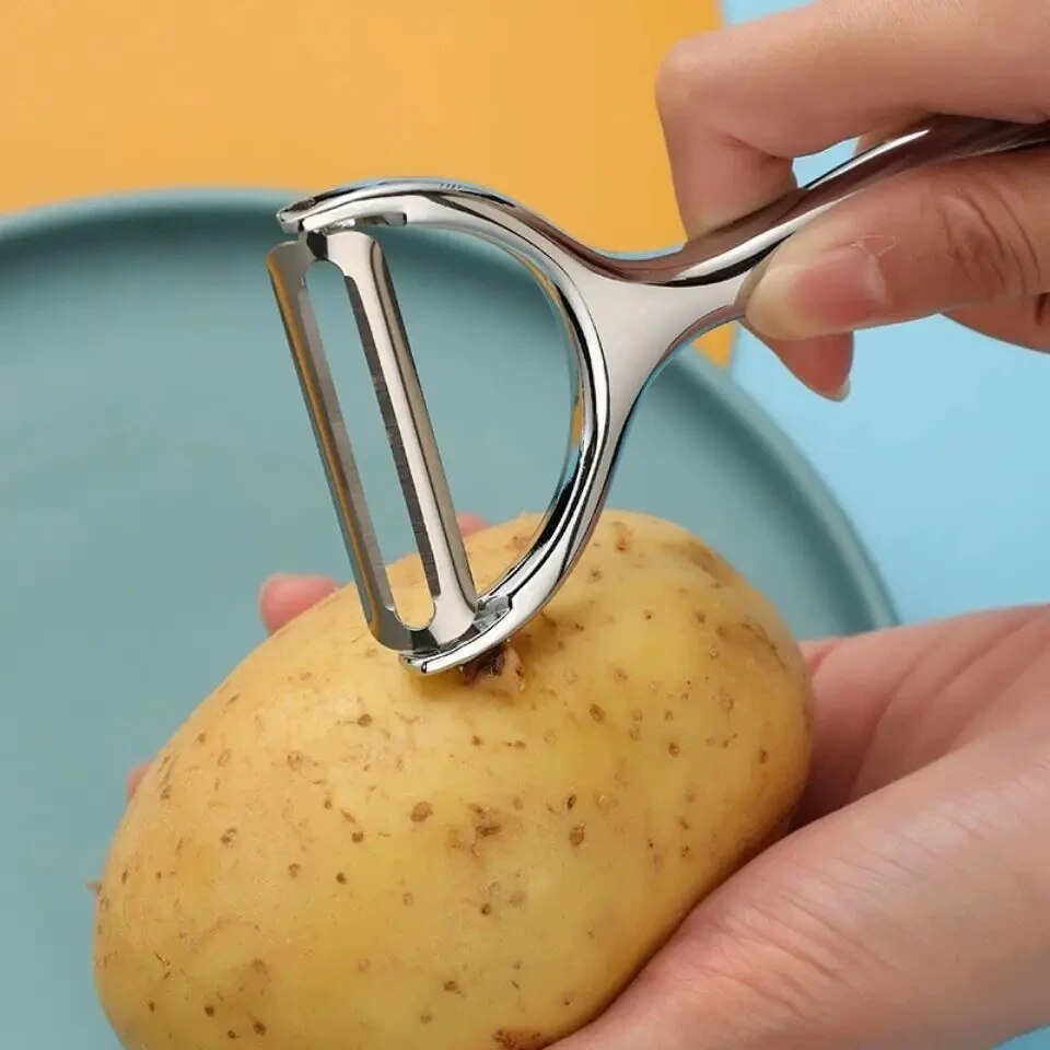 1PC 스테인레스 스틸 야채 필러 감자 필러 다기능 당 - Household Kitchen Gadgets Vegetable Cutter Silk Cutter 리뷰 및 가격