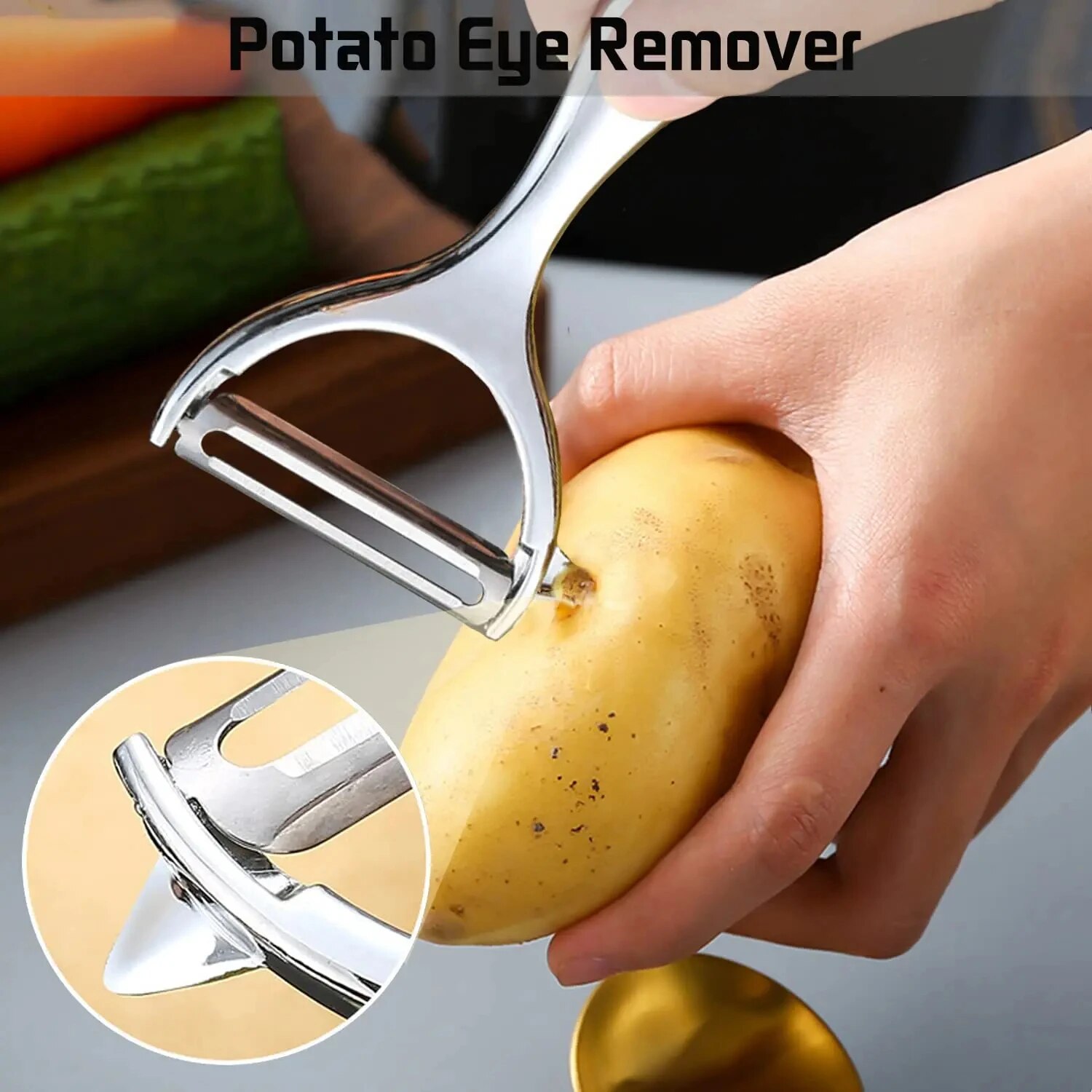 1PC 스테인레스 스틸 야채 필러 감자 필러 다기능 당 - Household Kitchen Gadgets Vegetable Cutter Silk Cutter 리뷰 및 가격