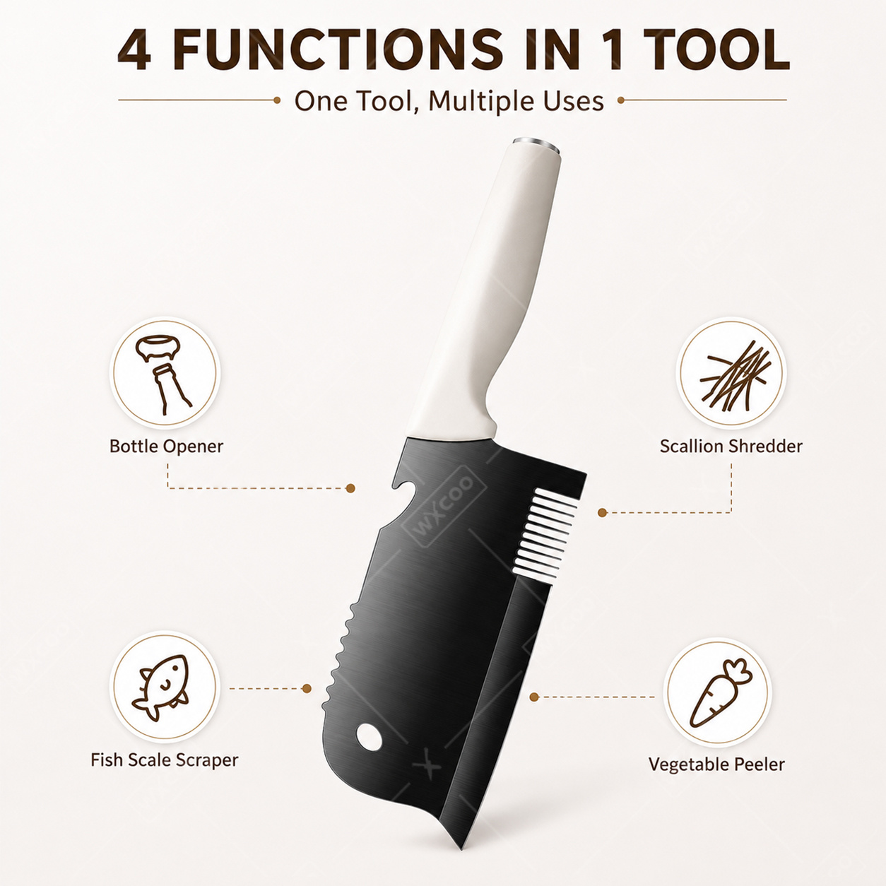 WXCOO 스테인리스 스틸 파 절단기 및 껍질 제거기, - Kitchen Gadgets For Arthritic Hands 리뷰 및 가격