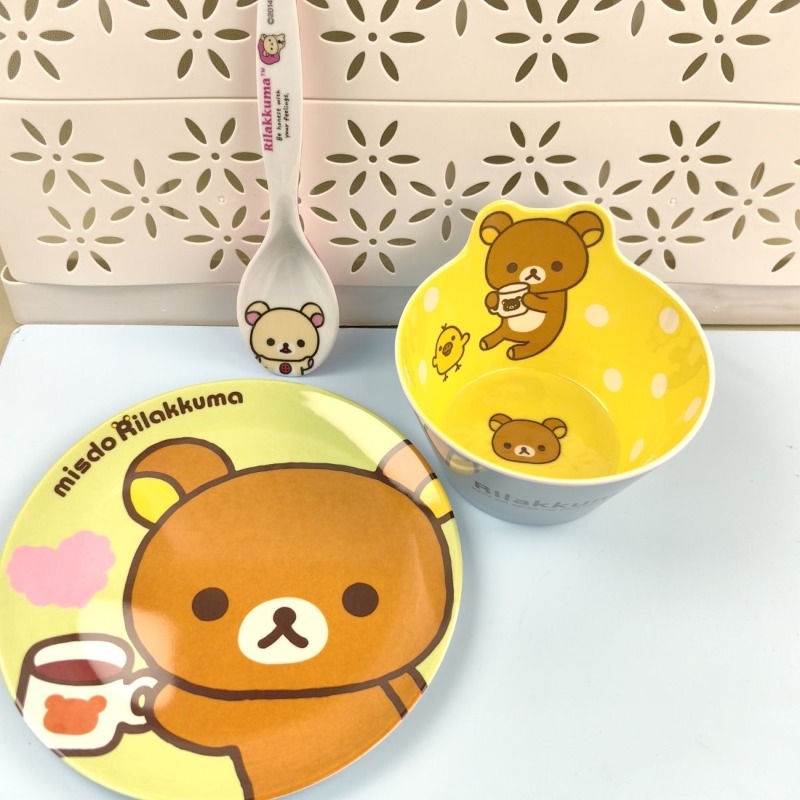 귀여운 리락쿠마 프린트 식기 세트, 사랑스러운 가정용  - Kitchen Gadgets Set 리뷰 및 가격