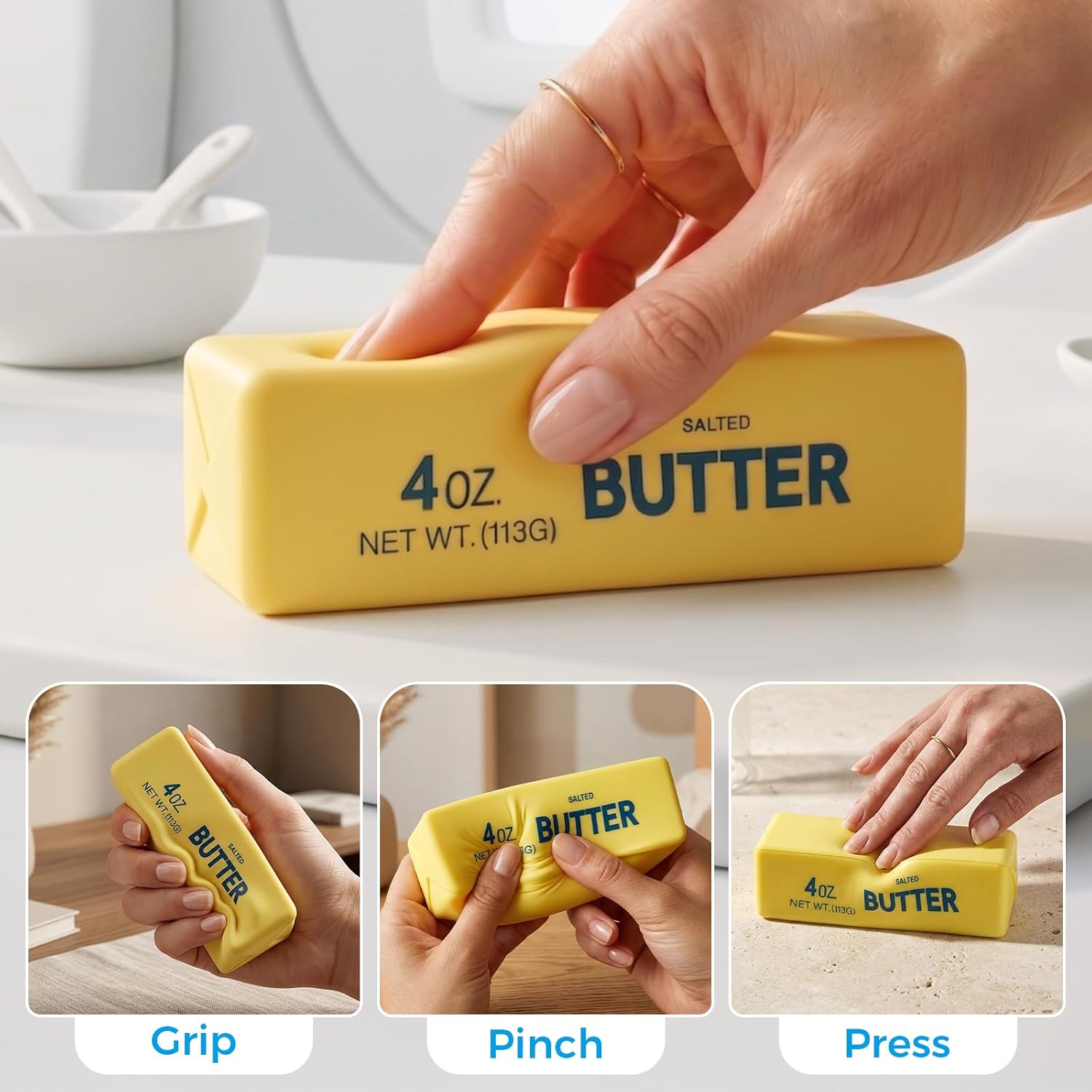새로운 부드러운 느린 반동 버터 스틱 실리콘 스퀴즈 스 - Kitchen Gadgets Gifts 리뷰 및 가격