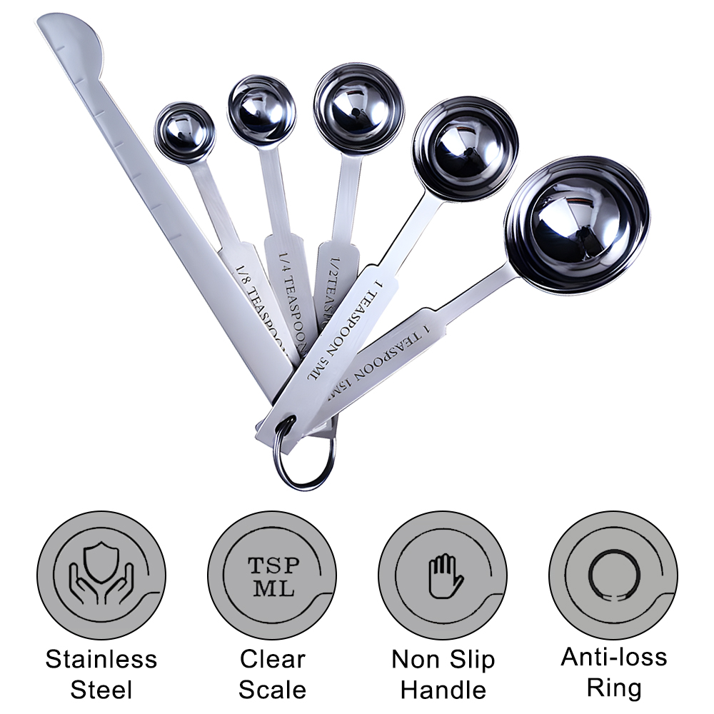 쌓을 수있는 측정 컵과 숟가락 세트 베이킹 도구 스테인 - Kitchen Gadgets Oxo 리뷰 및 가격