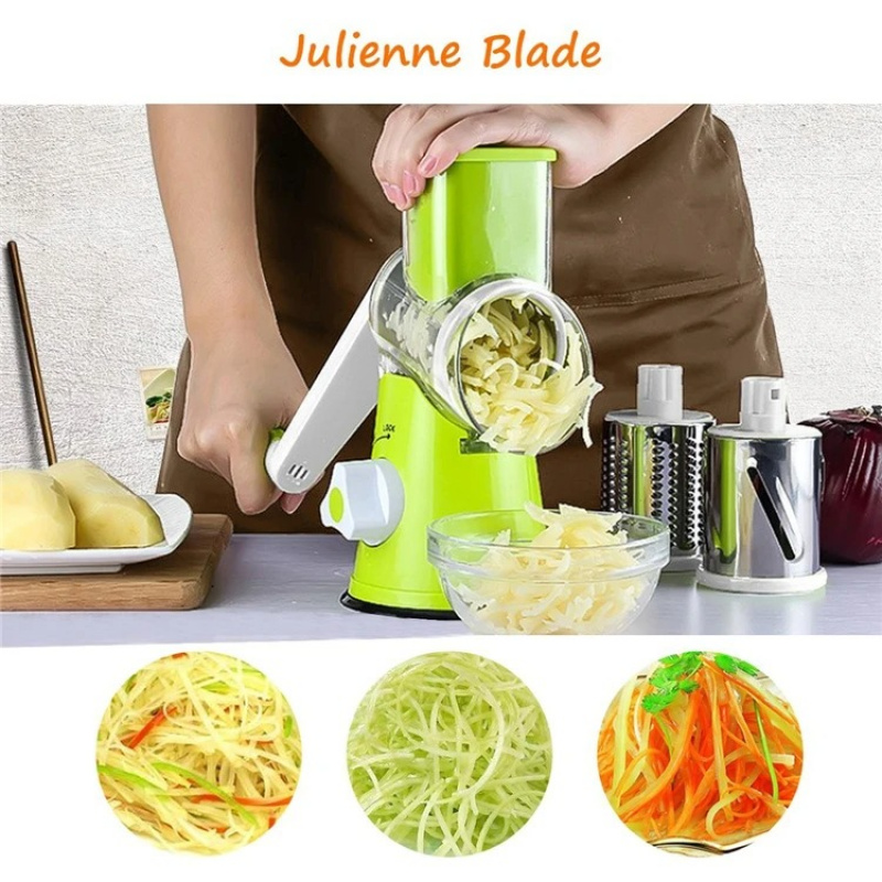 수동 회전식 치즈 강판, 야채 커터, 감자 슬라이서,  - Household Kitchen Gadgets Vegetable Cutter Silk Cutter 리뷰 및 가격