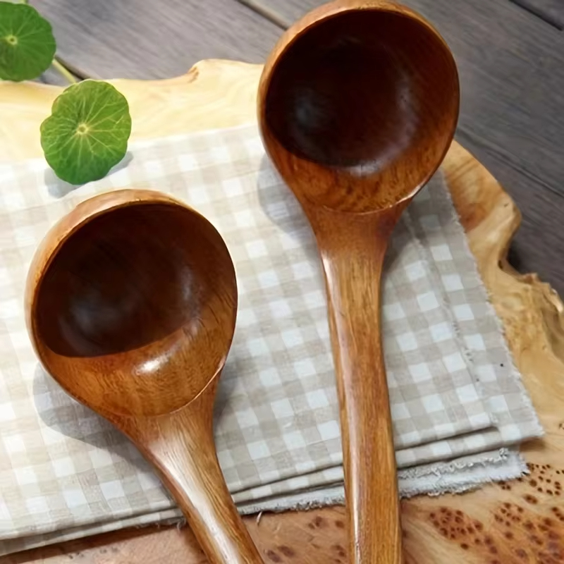 붙지 않는 나무 요리 숟가락 1개, 주방용 매일 고체  - Kitchen Gadgets On Sale 리뷰 및 가격