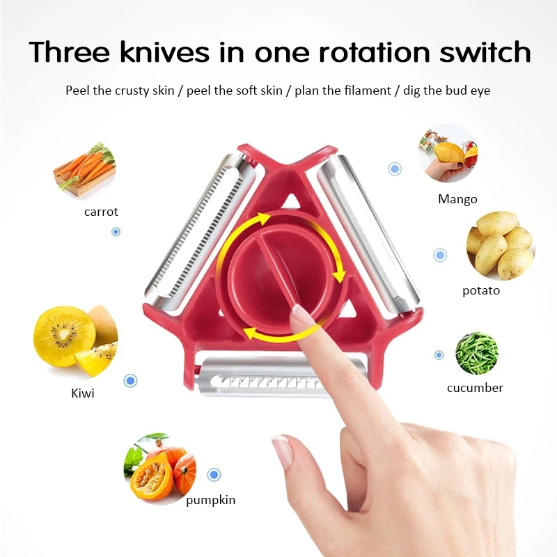 1/3PCS 3in1 매직 트리오 필러 세트 슬라이서  - Household Kitchen Gadgets Vegetable Cutter Silk Cutter 리뷰 및 가격