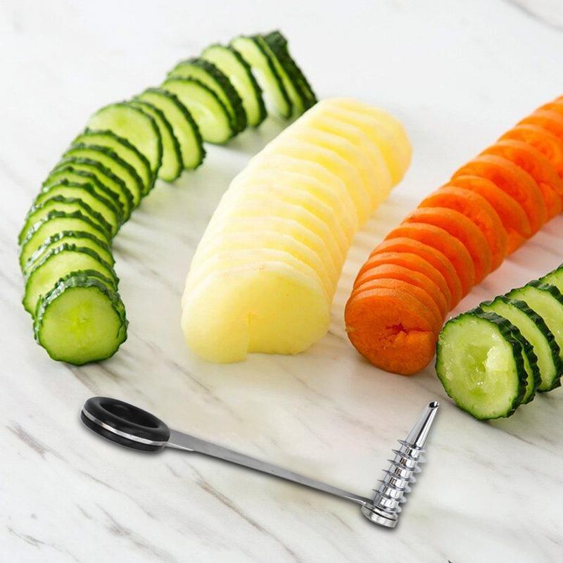 나선형 슬라이서 블레이드 오이 당근 감자 야채 나선형  - Household Kitchen Gadgets Vegetable Cutter Silk Cutter 리뷰 및 가격