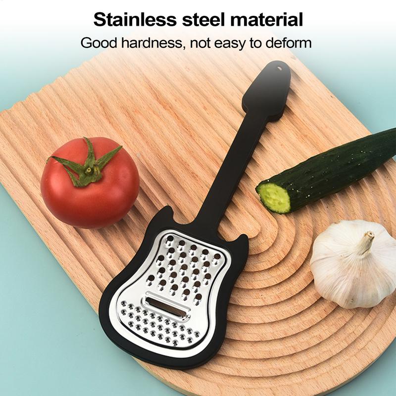 기타 모양 치즈 강판 다목적 스테인레스 스틸 야채 Ze - Household Kitchen Gadgets Vegetable Cutter Silk Cutter 리뷰 및 가격